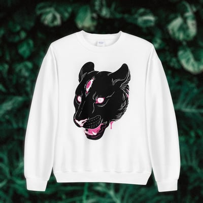 Flash panther ii - white sweatshirt