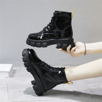 Thisck Bottom heel Winter and Autumn Water Proof Ankle Boots - Thumbnail 2
