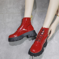 Thisck Bottom heel Winter and Autumn Water Proof Ankle Boots - Thumbnail 1
