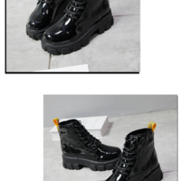 Thisck Bottom heel Winter and Autumn Water Proof Ankle Boots - Thumbnail 4