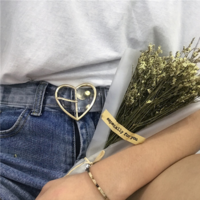 Cute Transparent Heart Buckle Belt - Thumbnail 1