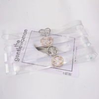 Cute Transparent Heart Buckle Belt - Thumbnail 3