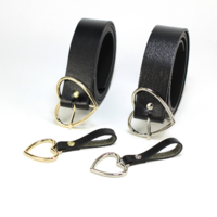 Heart Buckle PU Leather Belt - Thumbnail 2