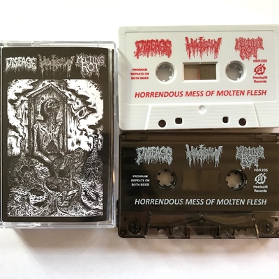 Disease / hacksaw / melting rot - "horrendous mess of molten flesh"