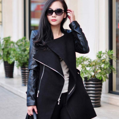 Double breasted casual autumn and winter trench coat