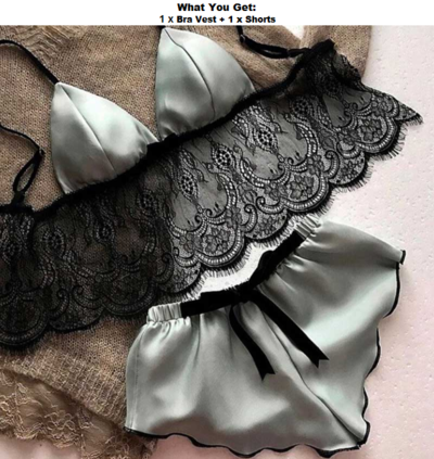 Sexy Lace Two Piece Under Wear Set
