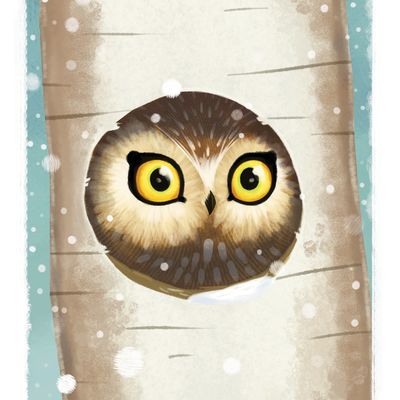 Winter hideaway print