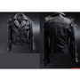 Men Black Multi Studded With Long Spike Rocker Punk Style Biker Jacket-1