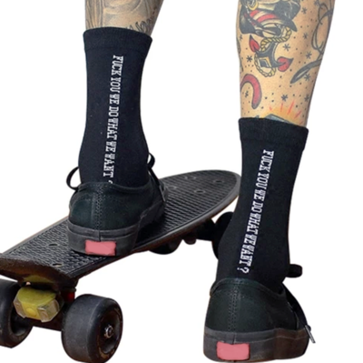 Free Shipping-WE DO WHAT WE WANT SOCKS