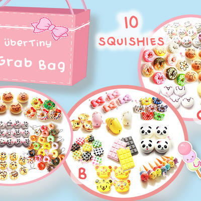 Ubertiny squishy mega/medium grabbag (10 squishies) + free gift - Thumbnail 4