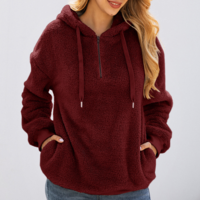 Fashion Zipper Pocket Hooded Sweater - Thumbnail 2