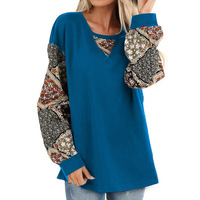 Fashion Printing Long-Sleeved T-Shirt - Thumbnail 3