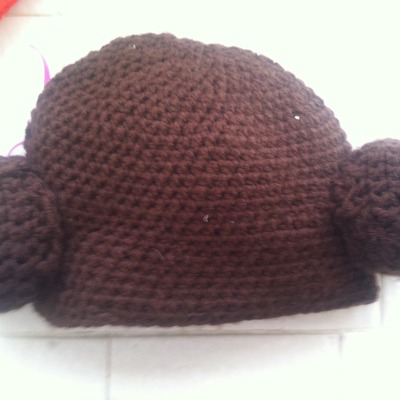 Princess leah inspired beanie