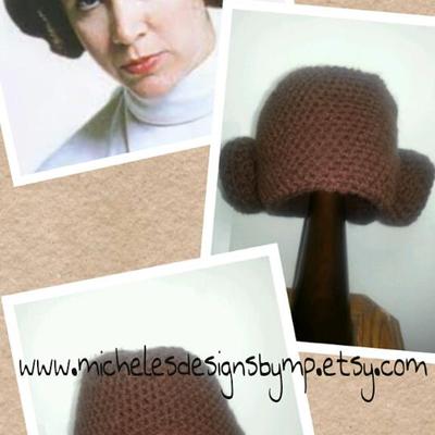 Princess leah inspired beanie