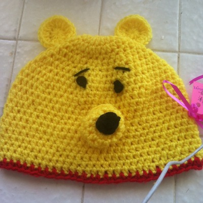 Winnie the pooh inspired beanie 