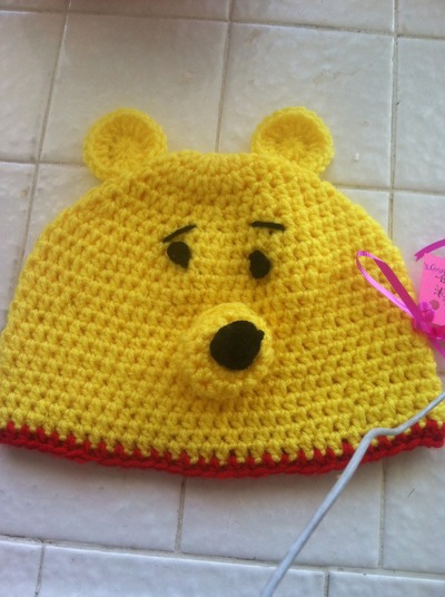Winnie the pooh inspired beanie 