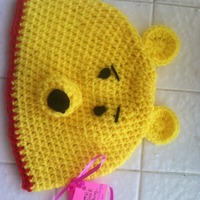 Winnie the pooh inspired beanie  - Thumbnail 1