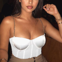 Sexy Chain Sling Vest Tops - Thumbnail 2