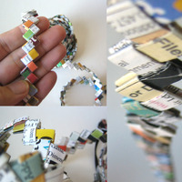 Happy Garland - 12ft - Skinny - Eco and Handmade - Thumbnail 3