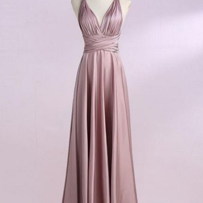 Simple a line long prom dress ,cheap evening dress - Thumbnail 5