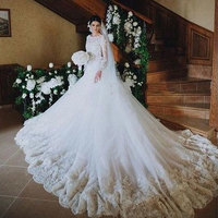 Luxurious Wedding Dresses with Appliques  - Thumbnail 1