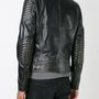 Checkers Men Leather Jacket Biker Leather Jacket Men Motorcyle Leather Jacket-1