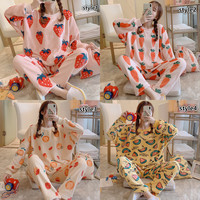 New cute strawberry fruit pajamas set - Thumbnail 1