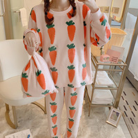 New cute strawberry fruit pajamas set - Thumbnail 3