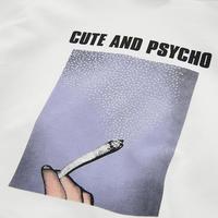 Cute and Psycho Printed Hoodies Top - Thumbnail 1