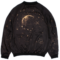 Harajuku Universe Star Print Baseball Jacket - Thumbnail 1