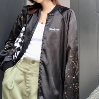 Harajuku Universe Star Print Baseball Jacket - Thumbnail 2