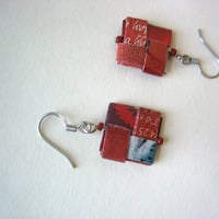 Earrings - Red & Eco - Thumbnail 1
