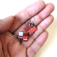 Earrings - Red & Eco - Thumbnail 3