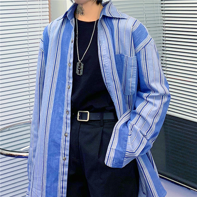 Free Shipping-90s STRIPED SHIRT