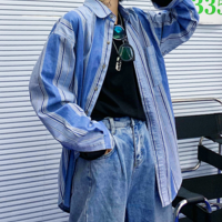 Free Shipping-90s STRIPED SHIRT - Thumbnail 2