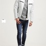 Man White biker jacket, Men's leather jacket, White Leather jackets for men-1