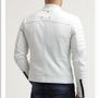 Man White biker jacket, Men's leather jacket, White Leather jackets for men-3