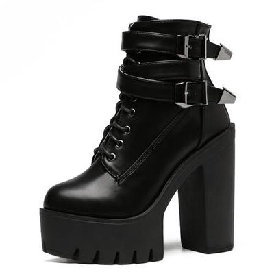  90s Gothic Grunge Platform Boots G-2992