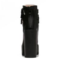  90s Gothic Grunge Platform Boots G-2992 - Thumbnail 2