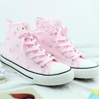 Strawberry Pink Sneakers G-2995 - Thumbnail 2