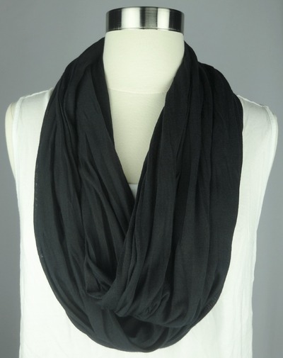 Black Infinity Scarf