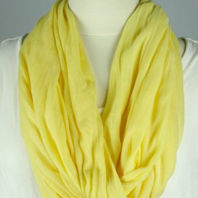 Yellow infinity scarf - Thumbnail 4