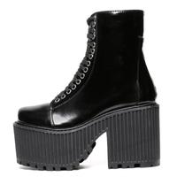 90s Patent Goth Platform Boots G-3005 - Thumbnail 3