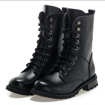 Natural learher unisex martin motorcycle anklet boots g-3009