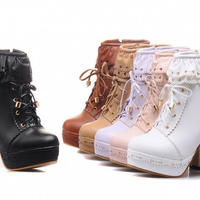  Sweet lolita short boots G-3015 - Thumbnail 2