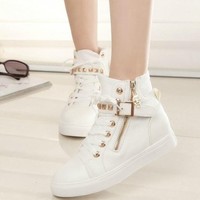 Students high help canvas shoes G-3018 - Thumbnail 3