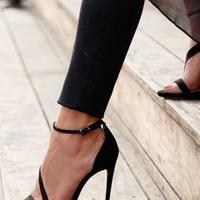 Pretty Ankle Strap Sandal High Heels G-3027 - Thumbnail 3