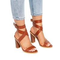 Open Toe Strappy Buckle Casual Womens SandalsG-3031 - Thumbnail 2