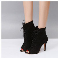 Roman lace-up sandals with stiletto heels G-3035 - Thumbnail 3