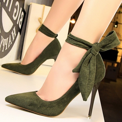 Elegant high heels shallow stripper pump g-3037